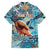 Hand In Hand Father's Day Polynesian Family Matching Puletasi and Hawaiian Shirt Tribal Flower Pattern