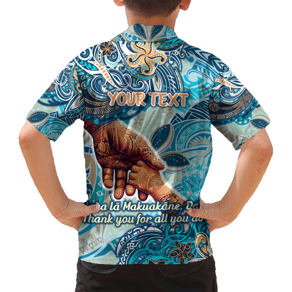 Hand In Hand Father's Day Polynesian Family Matching Summer Maxi Dress and Hawaiian Shirt Tribal Flower Pattern DT02 - Polynesian Pride