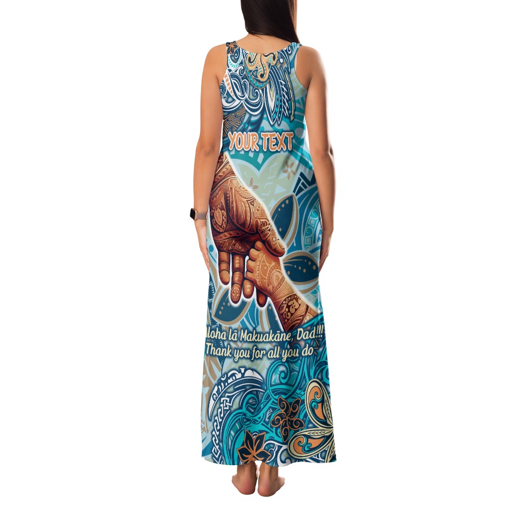 Hand In Hand Father's Day Polynesian Family Matching Tank Maxi Dress and Hawaiian Shirt Tribal Flower Pattern DT02 - Polynesian Pride