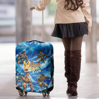 Hawaii Father's Day Luggage Cover The Surfing Dad Polynesian Tattoo DT02 - Polynesian Pride