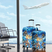 Hawaii Father's Day Luggage Cover The Surfing Dad Polynesian Tattoo DT02 - Polynesian Pride