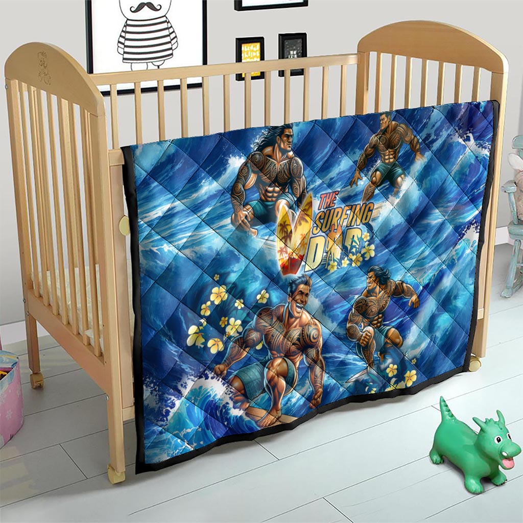 Hawaii Father's Day Quilt The Surfing Dad Polynesian Tattoo DT02 - Polynesian Pride