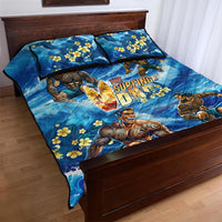 Hawaii Father's Day Quilt Bed Set The Surfing Dad Polynesian Tattoo DT02 - Polynesian Pride
