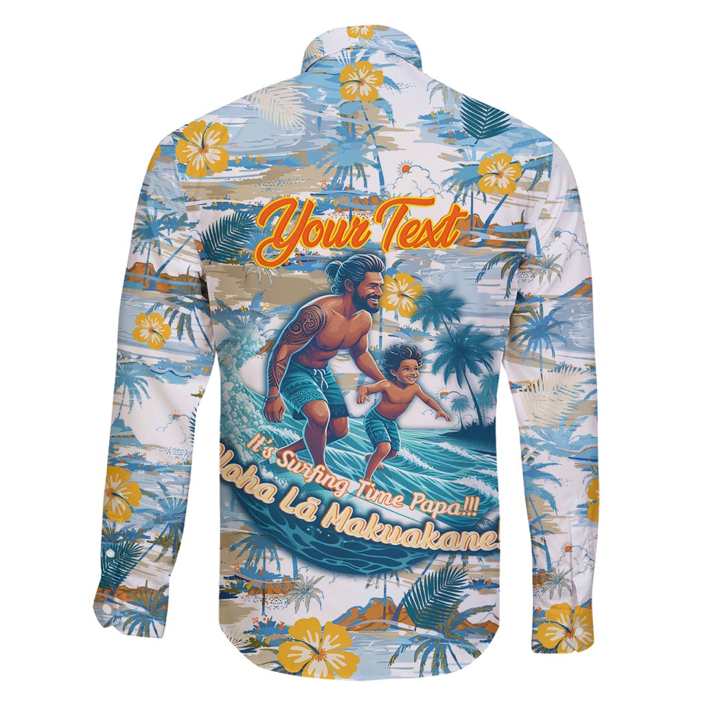 Hawaii Father's Day It's Surfing Time Family Matching Tank Maxi Dress and Hawaiian Shirt Aloha L Makuakane DT02 - Polynesian Pride