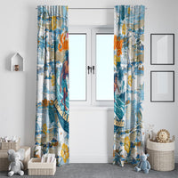 Hawaii Father's Day It's Surfing Time Window Curtain Aloha Lā Makuakane