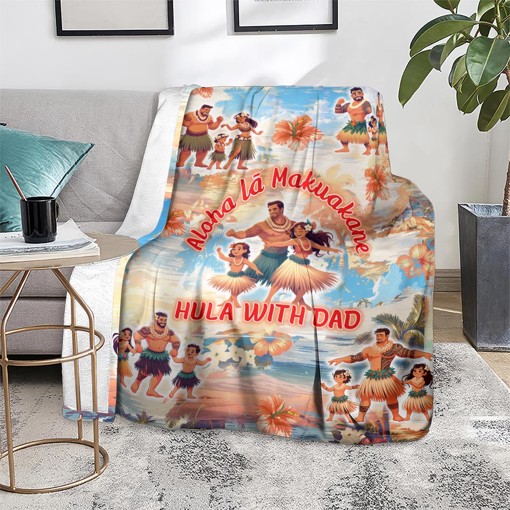 Hawaii Father's Day Blanket Hula With Dad
