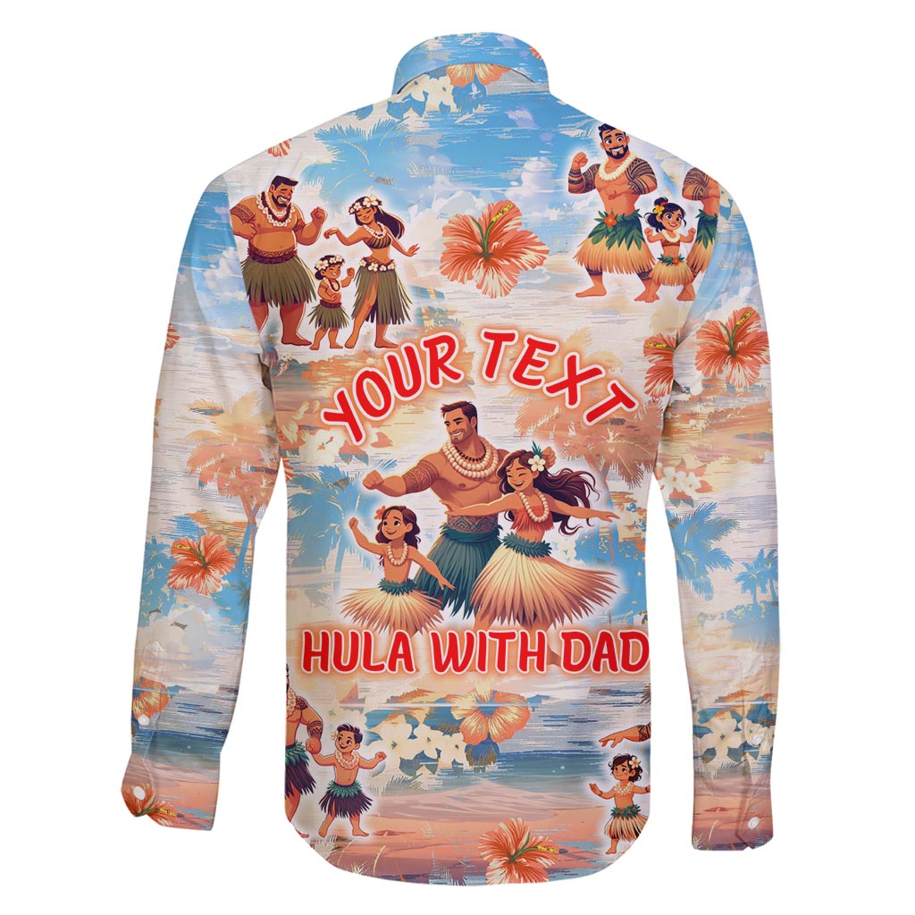 Hawaii Father's Day Family Matching Long Sleeve Bodycon Dress and Hawaiian Shirt Hula With Dad DT02 - Polynesian Pride