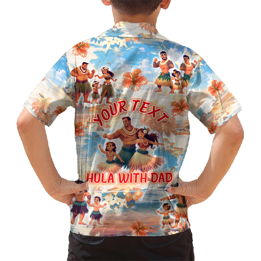 Hawaii Father's Day Kid Hawaiian Shirt Hula With Dad DT02 - Polynesian Pride