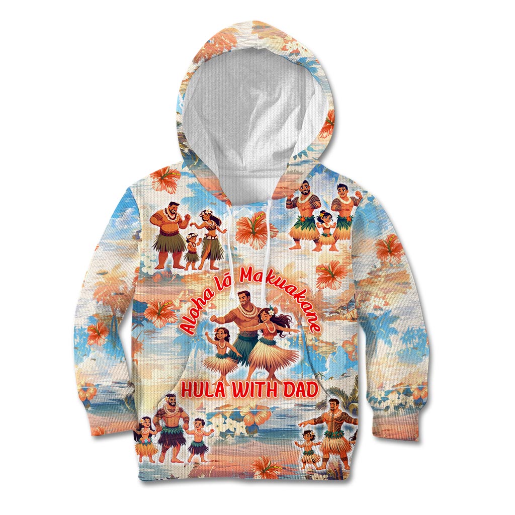 Hawaii Father's Day Kid Hoodie Hula With Dad DT02 Hoodie Art - Polynesian Pride