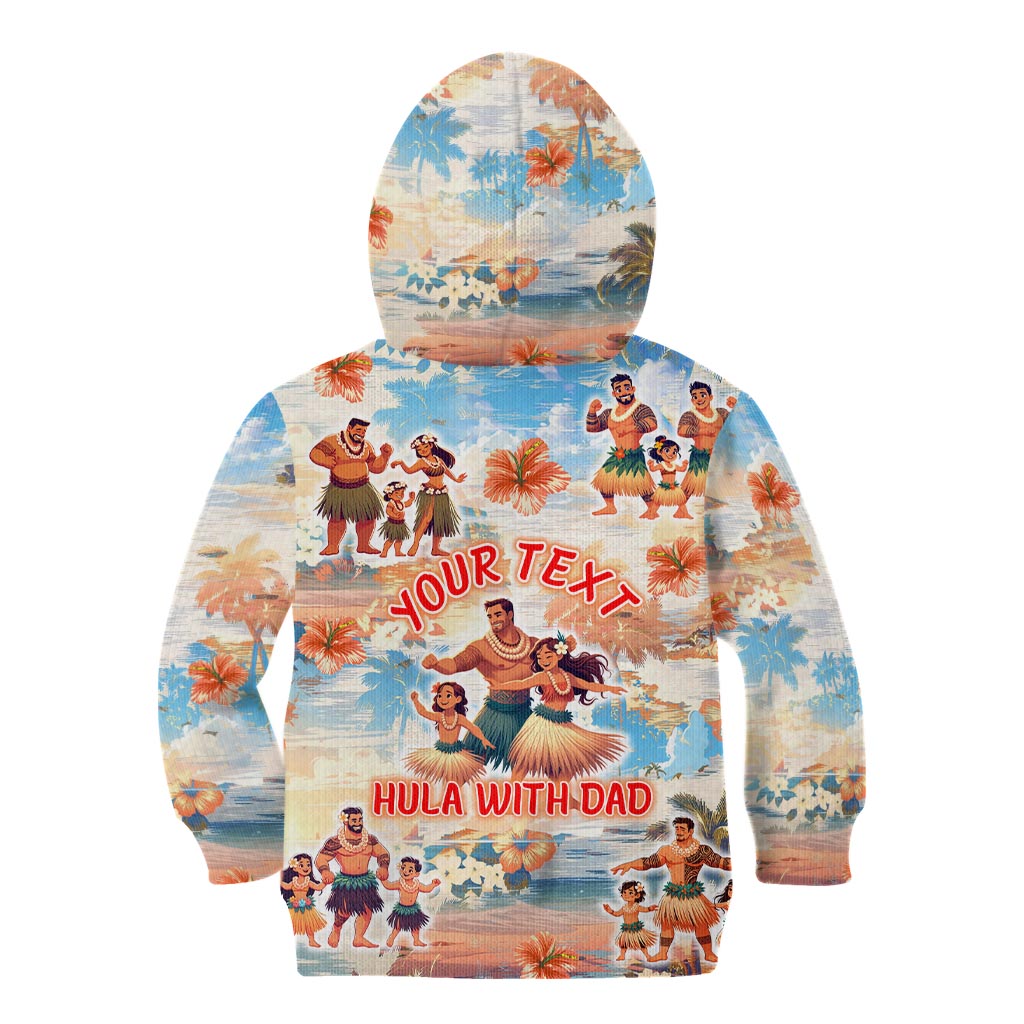 Hawaii Father's Day Kid Hoodie Hula With Dad DT02 - Polynesian Pride