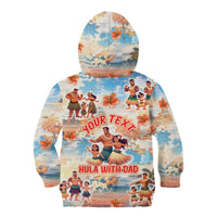 Hawaii Father's Day Kid Hoodie Hula With Dad DT02 - Polynesian Pride