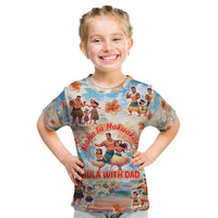 Hawaii Father's Day Kid T Shirt Hula With Dad DT02 Art - Polynesian Pride