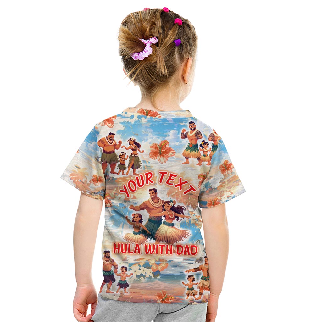 Hawaii Father's Day Kid T Shirt Hula With Dad DT02 - Polynesian Pride