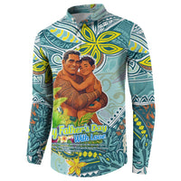 Palau Father's Day Polynesia Button Sweatshirt Dad and Son