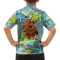 Palau Father's Day Polynesia Family Matching Summer Maxi Dress and Hawaiian Shirt Dad and Son