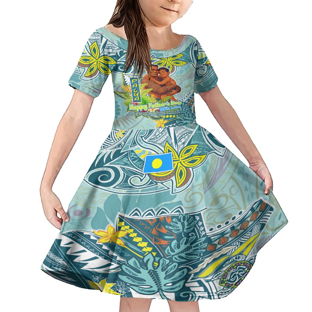 Palau Father's Day Polynesia Family Matching Summer Maxi Dress and Hawaiian Shirt Dad and Son