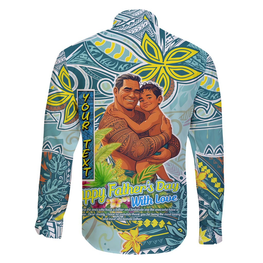 Palau Father's Day Polynesia Family Matching Summer Maxi Dress and Hawaiian Shirt Dad and Son
