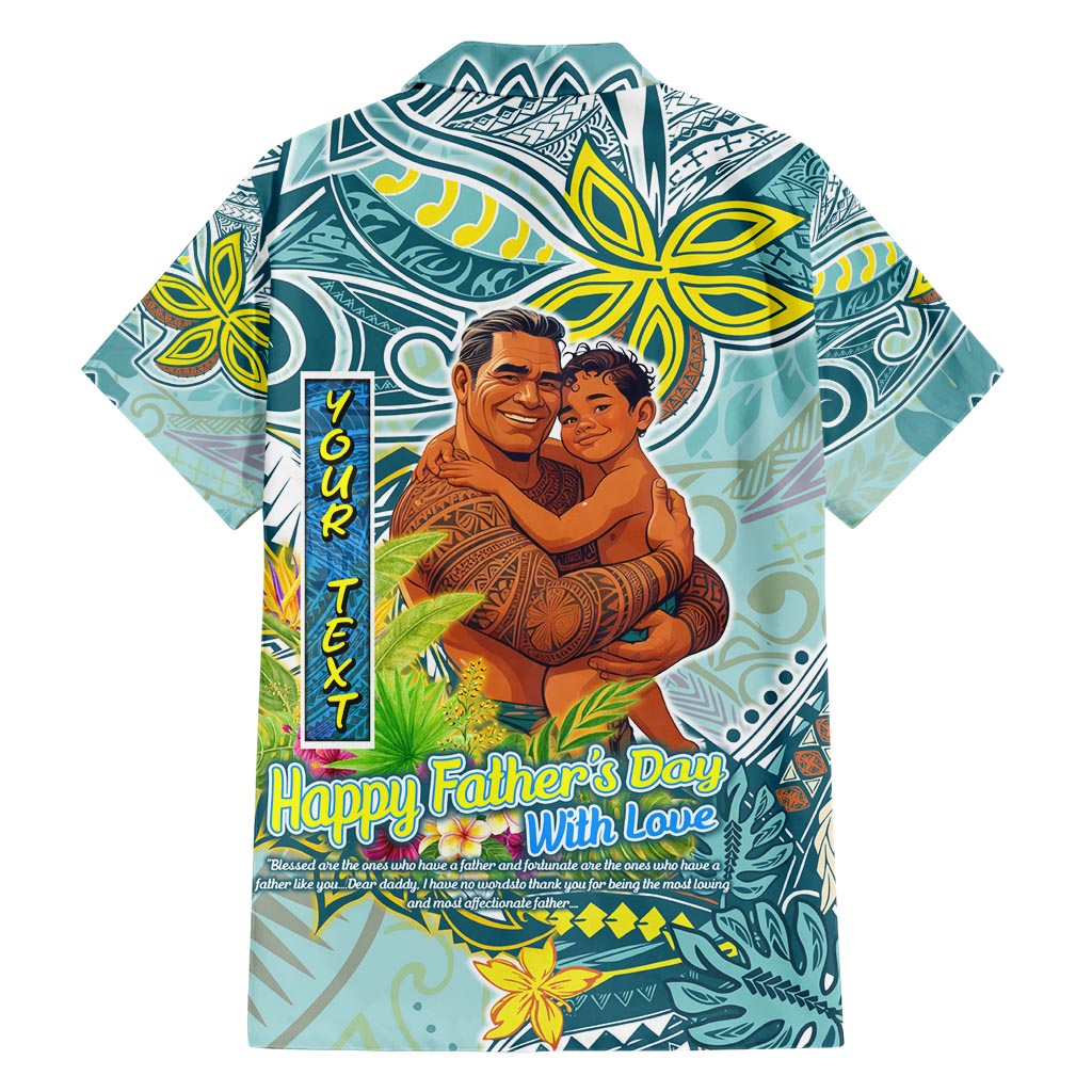 Palau Father's Day Polynesia Hawaiian Shirt Dad and Son