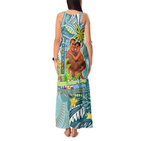 Palau Father's Day Polynesia Tank Maxi Dress Dad and Son