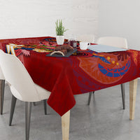 Happy Father's Day French Polynesia Tablecloth Family Turtle Hibiscus