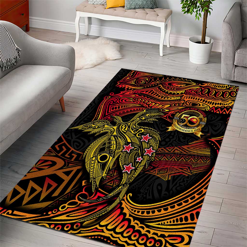 Papua New Guinea 50th Independence Day Area Rug Culture Spirit and Sovereignty