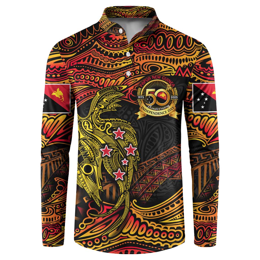 Papua New Guinea 50th Independence Day Button Sweatshirt Culture Spirit and Sovereignty DT02 Art - Polynesian Pride