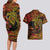 Papua New Guinea 50th Independence Day Couples Matching Long Sleeve Bodycon Dress and Hawaiian Shirt Culture Spirit and Sovereignty