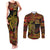 Papua New Guinea 50th Independence Day Couples Matching Tank Maxi Dress and Long Sleeve Button Shirt Culture Spirit and Sovereignty