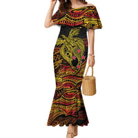 Papua New Guinea 50th Independence Day Family Matching Mermaid Dress and Hawaiian Shirt Culture Spirit and Sovereignty