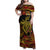 Papua New Guinea 50th Independence Day Family Matching Off Shoulder Maxi Dress and Hawaiian Shirt Culture Spirit and Sovereignty