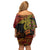 Papua New Guinea 50th Independence Day Family Matching Off Shoulder Short Dress and Hawaiian Shirt Culture Spirit and Sovereignty