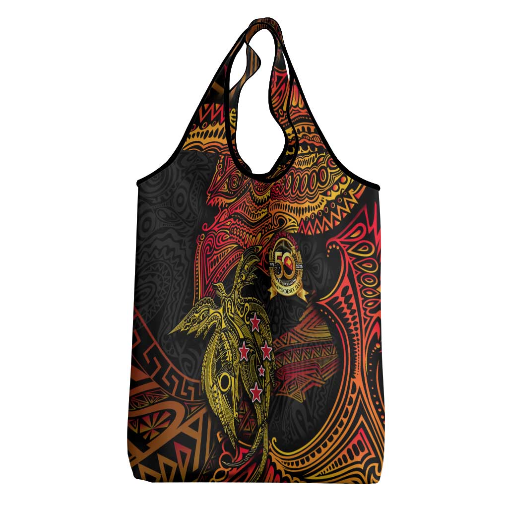 Papua New Guinea 50th Independence Day Grocery Bag Culture Spirit and Sovereignty