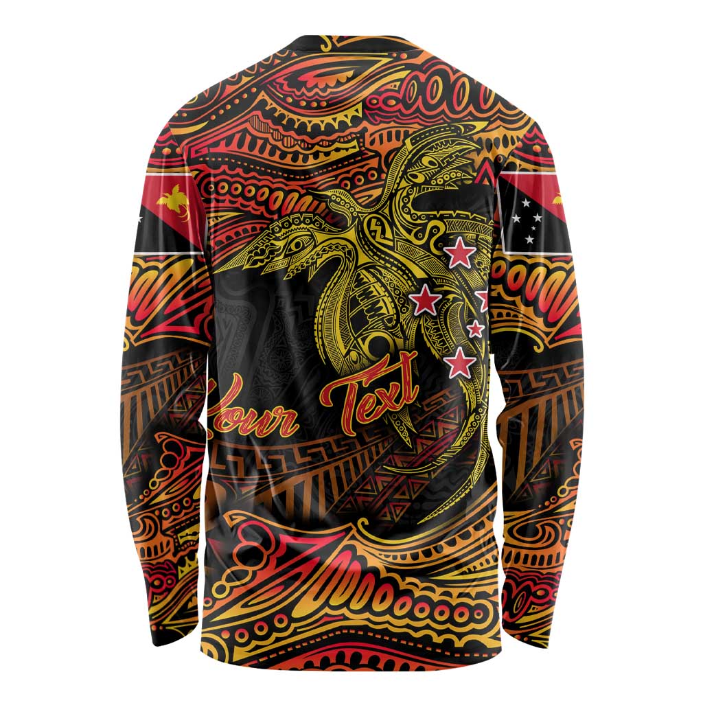 Papua New Guinea 50th Independence Day Long Sleeve Shirt Culture Spirit and Sovereignty