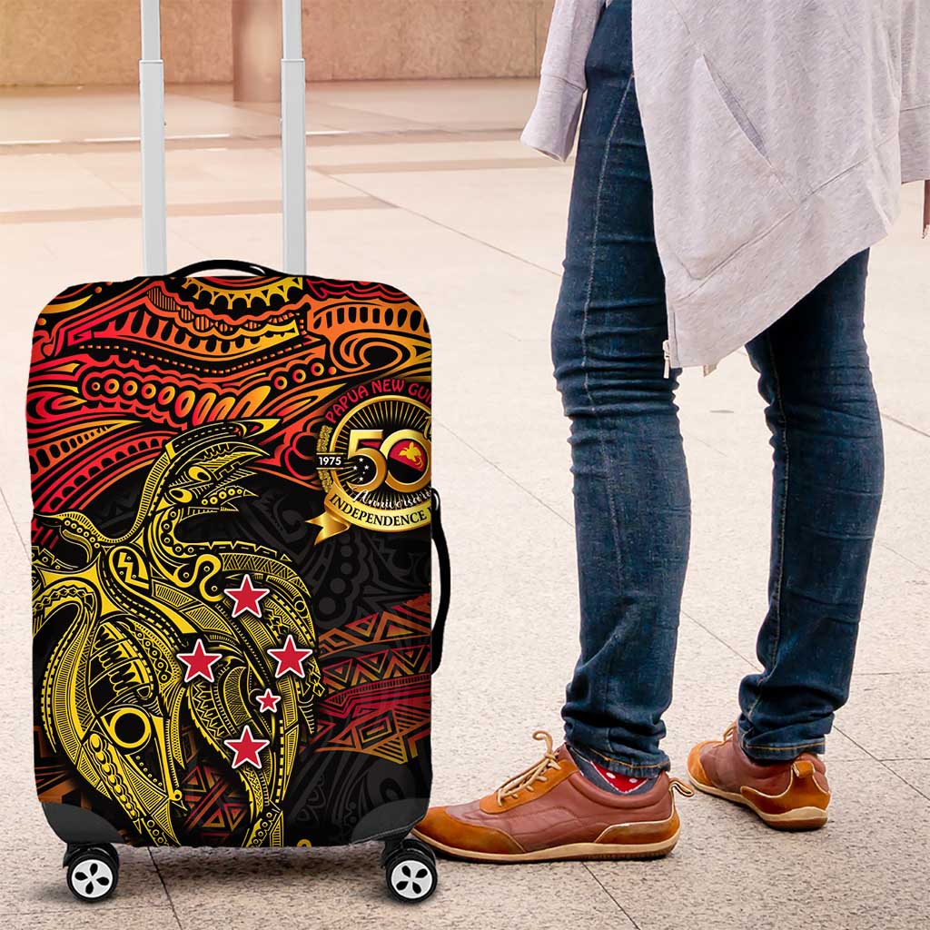 Papua New Guinea 50th Independence Day Luggage Cover Culture Spirit and Sovereignty