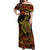 Papua New Guinea 50th Independence Day Off Shoulder Maxi Dress Culture Spirit and Sovereignty