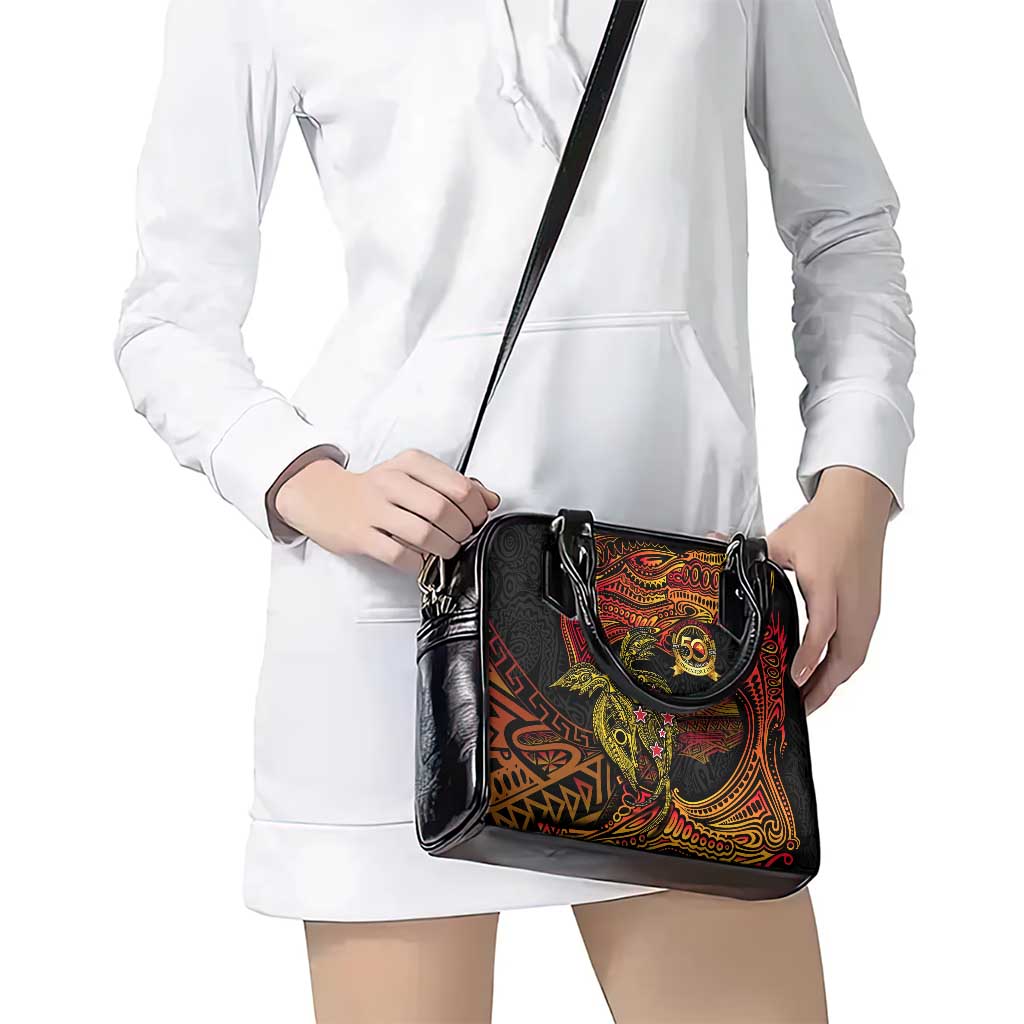 Papua New Guinea 50th Independence Day Shoulder Handbag Culture Spirit and Sovereignty