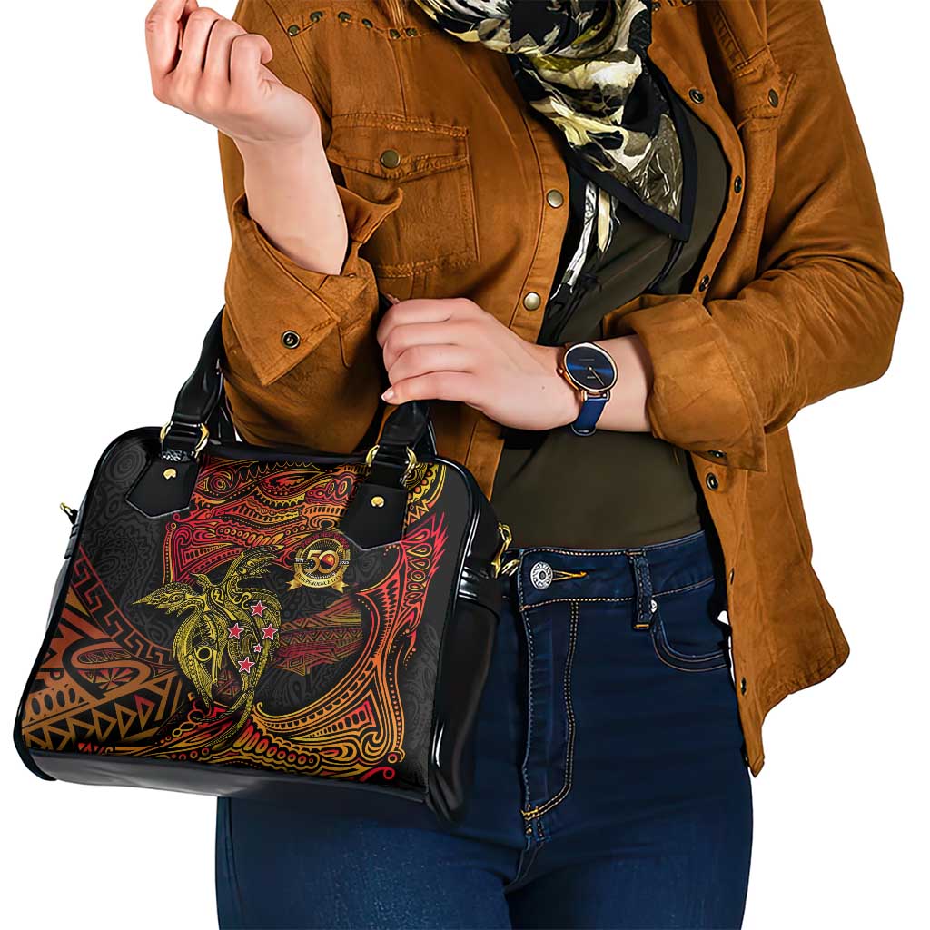 Papua New Guinea 50th Independence Day Shoulder Handbag Culture Spirit and Sovereignty
