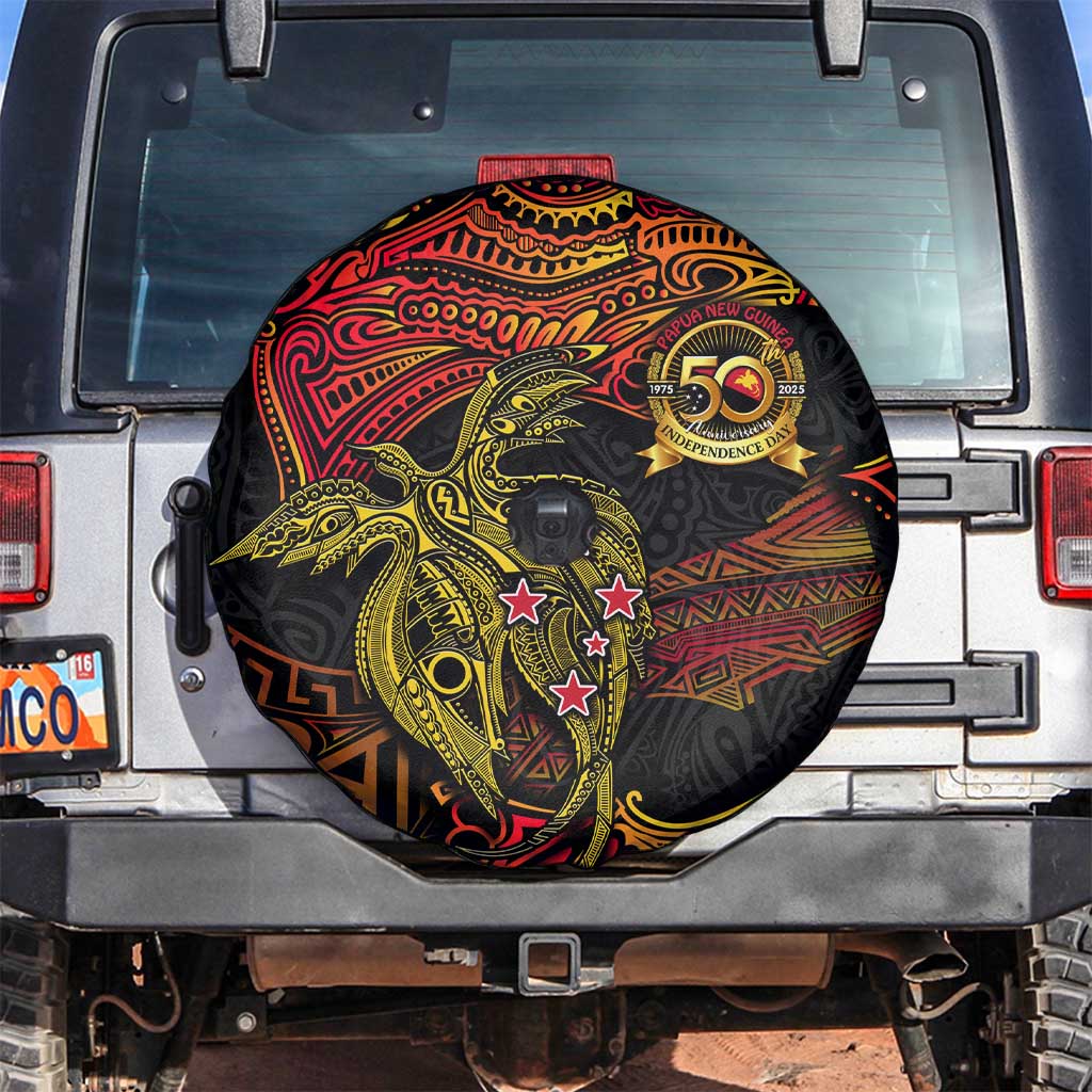 Papua New Guinea 50th Independence Day Spare Tire Cover Culture Spirit and Sovereignty