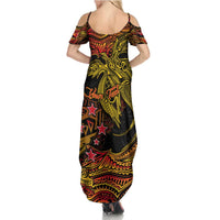 Papua New Guinea 50th Independence Day Summer Maxi Dress Culture Spirit and Sovereignty