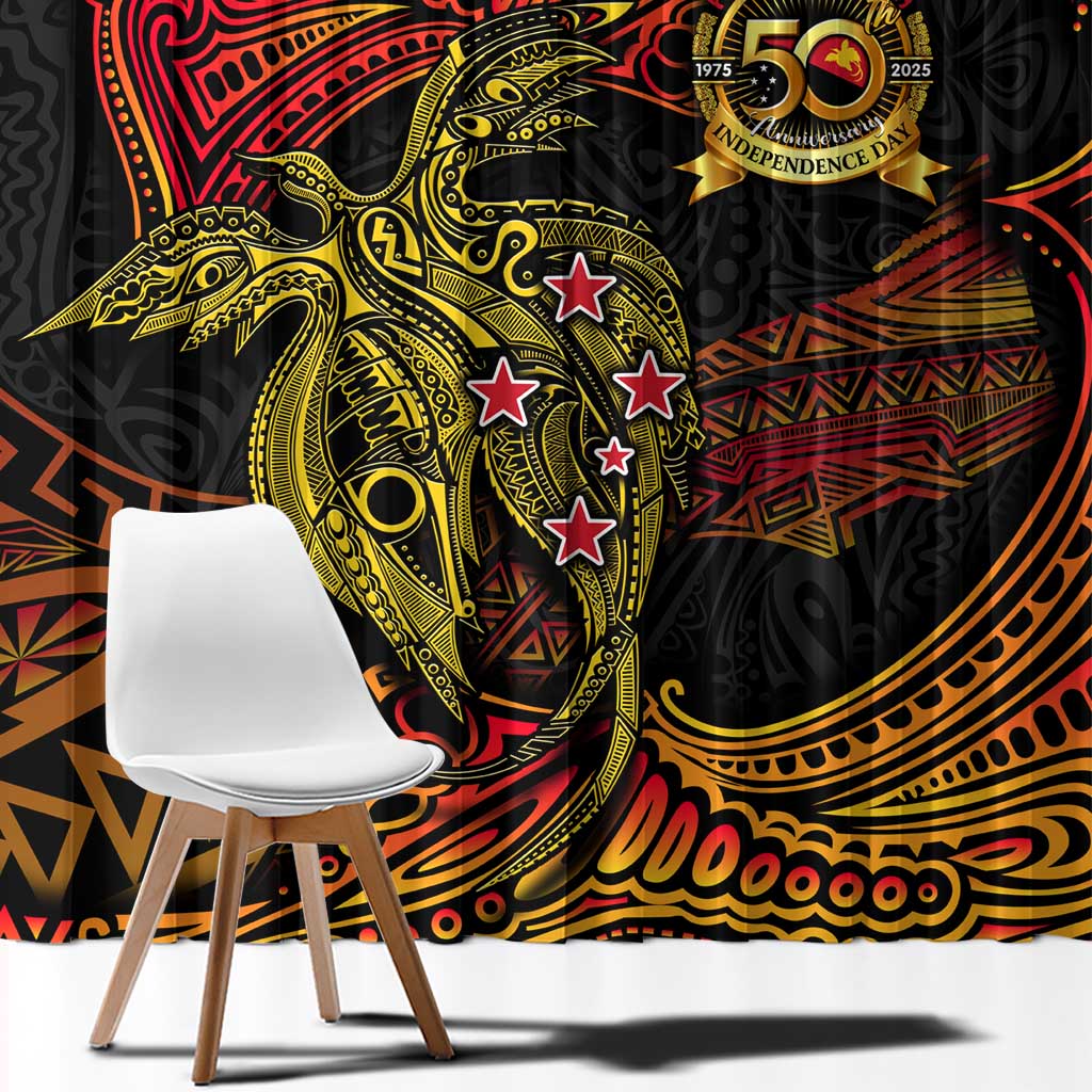 Papua New Guinea 50th Independence Day Window Curtain Culture Spirit and Sovereignty