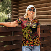 Papua New Guinea 50th Independence Day Women Polo Shirt Culture Spirit and Sovereignty