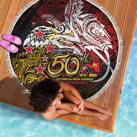 PNG 1975 - 2025 Beach Blanket Papua New Guinea 50th Independence Anniversary