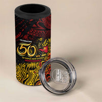 PNG 1975 - 2025 4 in 1 Can Cooler Tumbler Papua New Guinea 50th Independence Anniversary