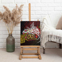 PNG 1975 - 2025 Canvas Wall Art Papua New Guinea 50th Independence Anniversary