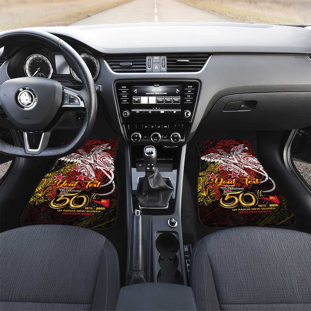 PNG 1975 - 2025 Car Mats Papua New Guinea 50th Independence Anniversary