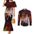 PNG 1975 - 2025 Couples Matching Mermaid Dress and Long Sleeve Button Shirt Papua New Guinea 50th Independence Anniversary