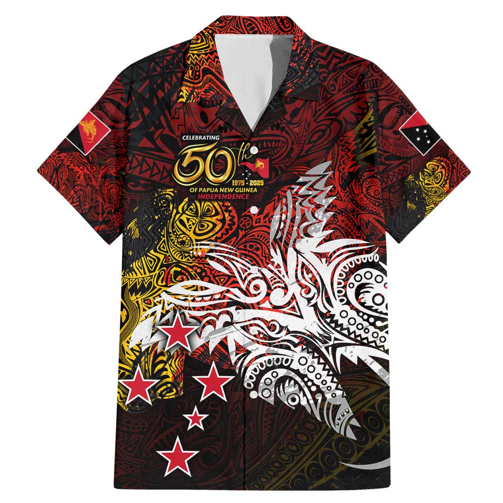 PNG 1975 - 2025 Family Matching Mermaid Dress and Hawaiian Shirt Papua New Guinea 50th Independence Anniversary