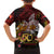 PNG 1975 - 2025 Family Matching Off The Shoulder Long Sleeve Dress and Hawaiian Shirt Papua New Guinea 50th Independence Anniversary