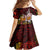 PNG 1975 - 2025 Family Matching Off The Shoulder Long Sleeve Dress and Hawaiian Shirt Papua New Guinea 50th Independence Anniversary
