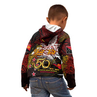 PNG 1975 - 2025 Kid Hoodie Papua New Guinea 50th Independence Anniversary